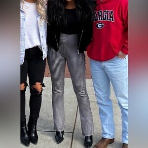 Boutique Black & White Gingham Pants